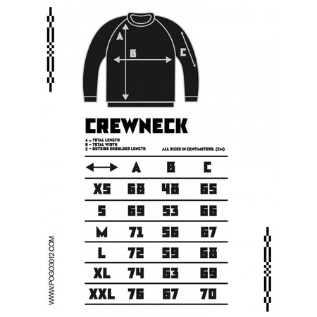 BLUZA POGO CREW FENCE BLACK