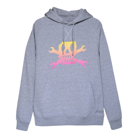 BLUZA POGO HOODIE GLITCH GREY MELANGE