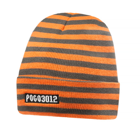 CZAPKA POGO BEANIE POGO3012 SELFIE ORANGE GREY