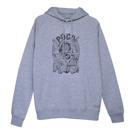 BLUZA POGO HOODIE MOSH GREY MELANGE