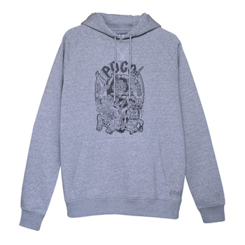 BLUZA POGO HOODIE MOSH GREY MELANGE